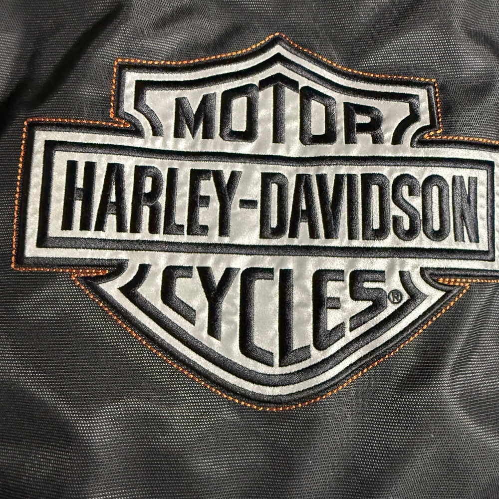 NWOT Harley-Davidson Black with Orange accents Riding Jacket size XL